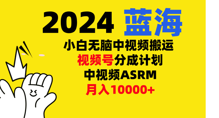 小白无脑复制-中视频视频号-分成计中视频ASRM极客联盟-网创项目资源站-副业项目-创业项目-搞钱项目极客联盟