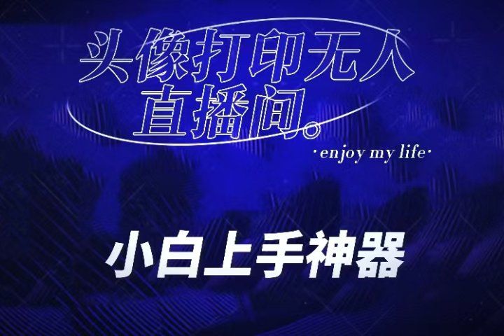 音浪收到手软的蓝海项目。抖音头像打印直播间无人直播，一分钟开播，小白上手神器，一个软件做到，多种直播变现极客联盟-网创项目资源站-副业项目-创业项目-搞钱项目极客联盟