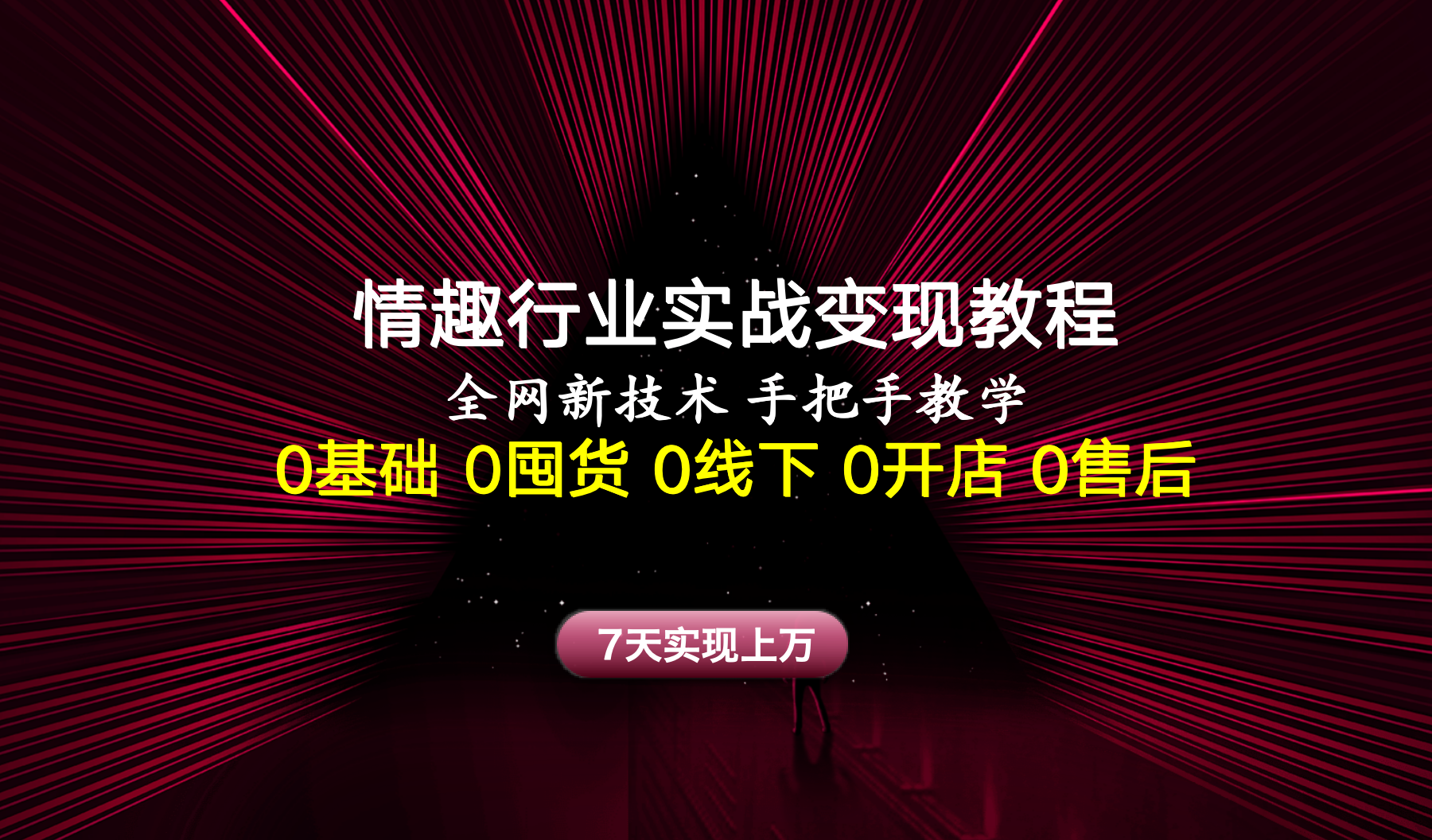 图片[1]极客联盟-网创项目资源站-副业项目-创业项目-搞钱项目情趣行业实战变现教程，全网新技术，手把手教学，7天实现上万极客联盟-网创项目资源站-副业项目-创业项目-搞钱项目极客联盟