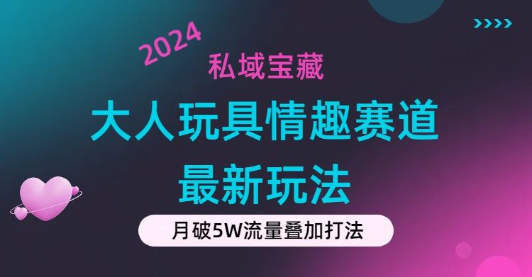 私域宝藏：大人玩具情趣赛道合规新玩法，零投入，私域超高流量成单率高极客联盟-网创项目资源站-副业项目-创业项目-搞钱项目极客联盟