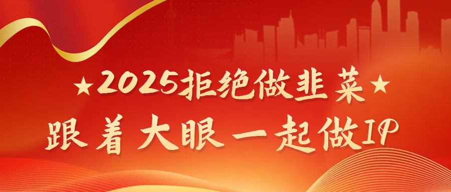 2025拒绝做韭菜，跟着大眼一起做IP极客联盟-网创项目资源站-副业项目-创业项目-搞钱项目极客联盟