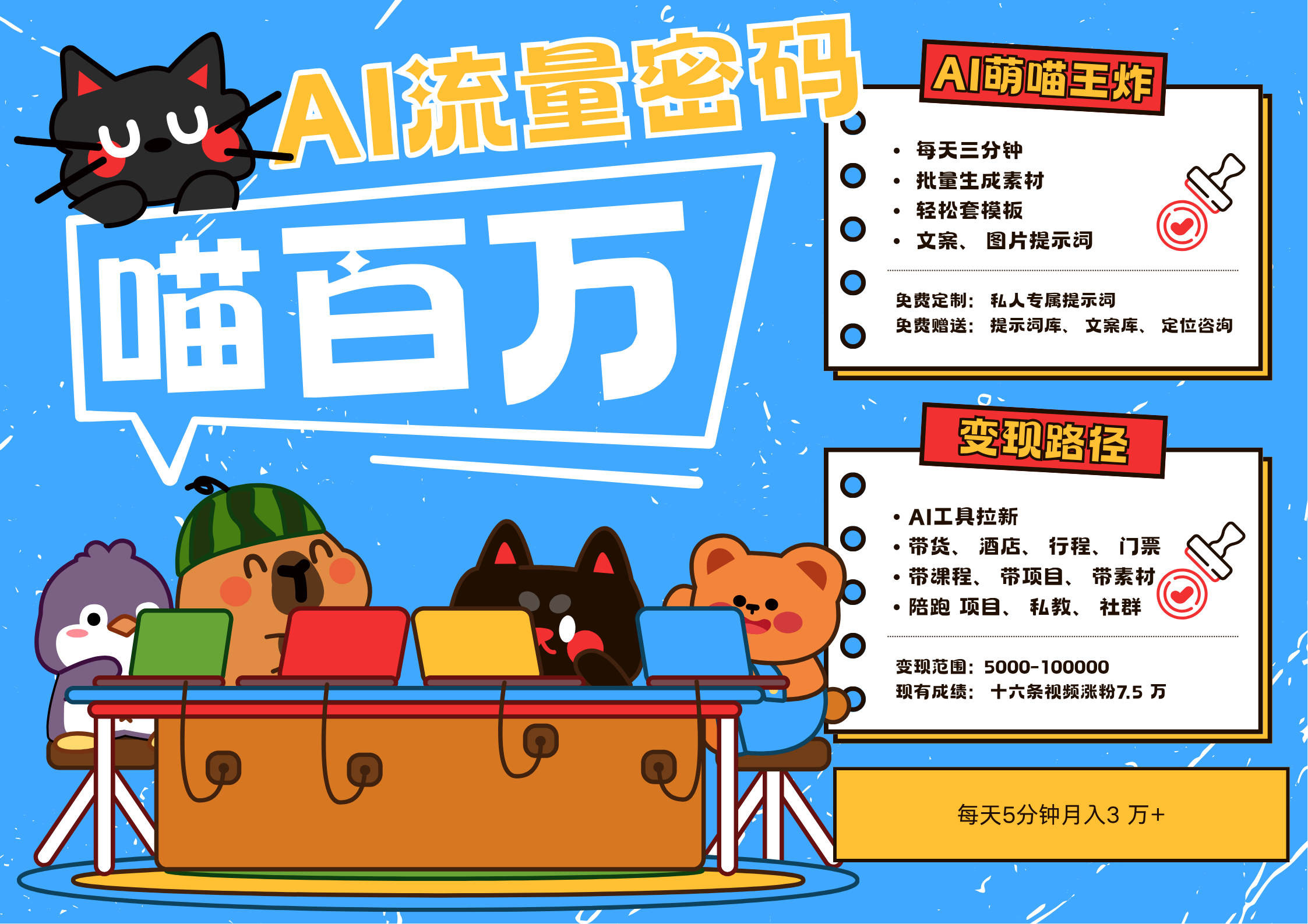 AI+宠物+旅行2025最火流量密码 轻松用AI宠物做文旅账号 可带货，带酒店，可以带行程，旅行社 小白三分钟学会 N种变现渠道 月入五位数  管道收益极客联盟-网创项目资源站-副业项目-创业项目-搞钱项目极客联盟