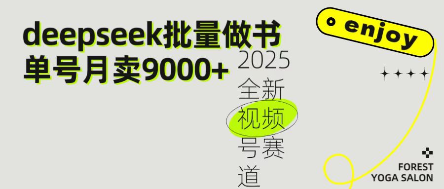 2025最新视频号项目 如何用Deepseek快速批量制作书单号 日入1000＋极客联盟-网创项目资源站-副业项目-创业项目-搞钱项目极客联盟